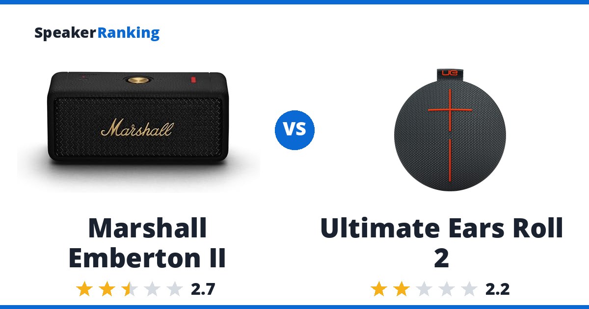 Marshall Emberton II vs Ultimate Ears Roll 2