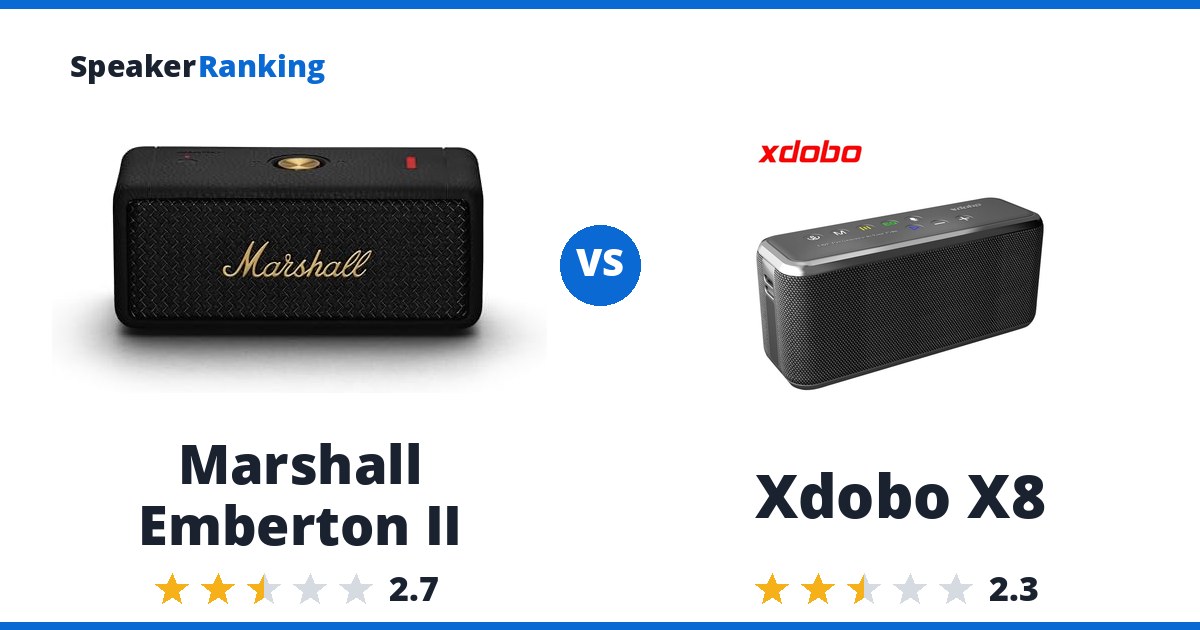 Marshall Emberton II vs Xdobo X8
