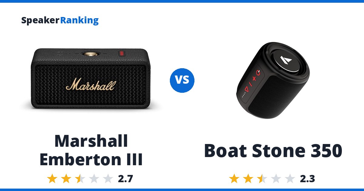 Marshall Emberton III vs Boat Stone 350