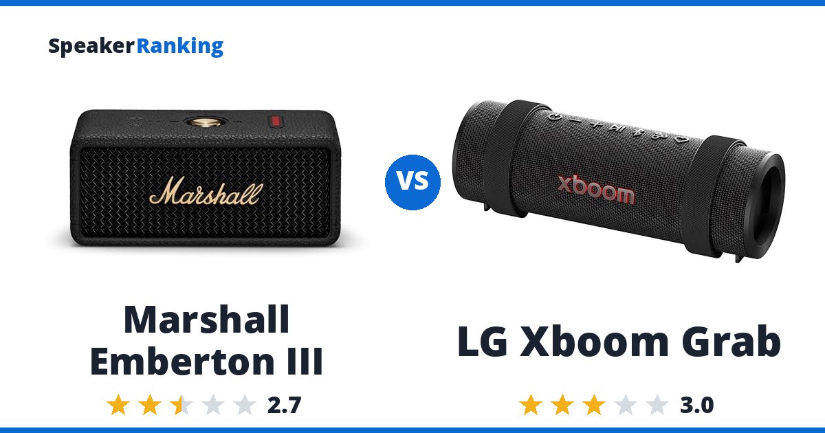 Marshall Emberton III vs LG Xboom Grab