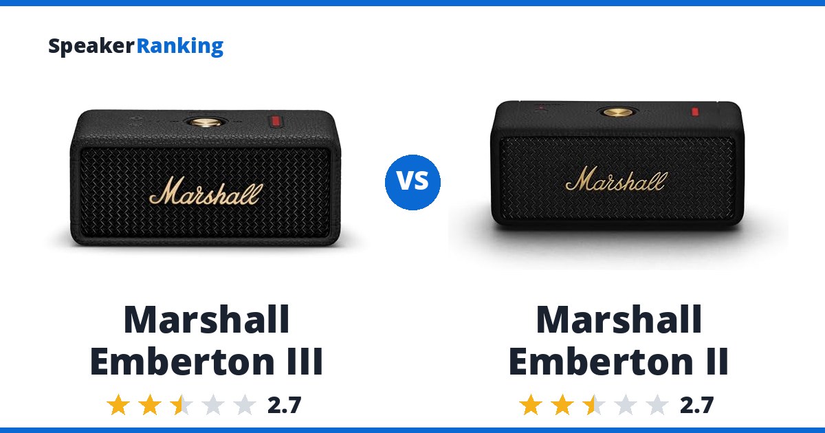 Marshall Emberton III vs Marshall Emberton II