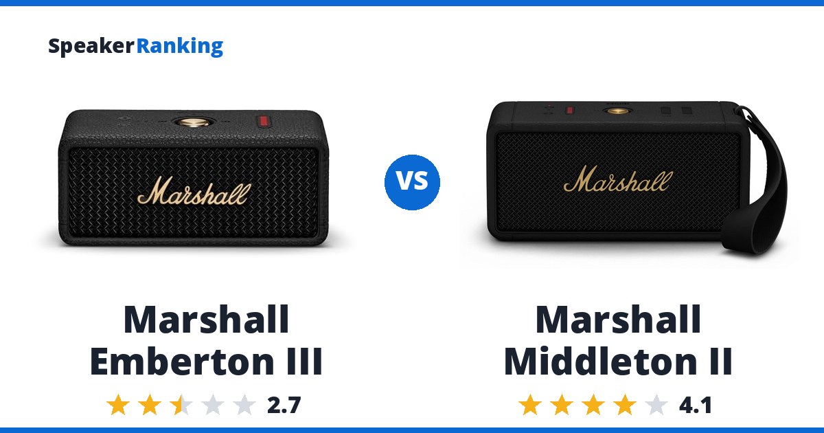Marshall Emberton III vs Marshall Middleton II