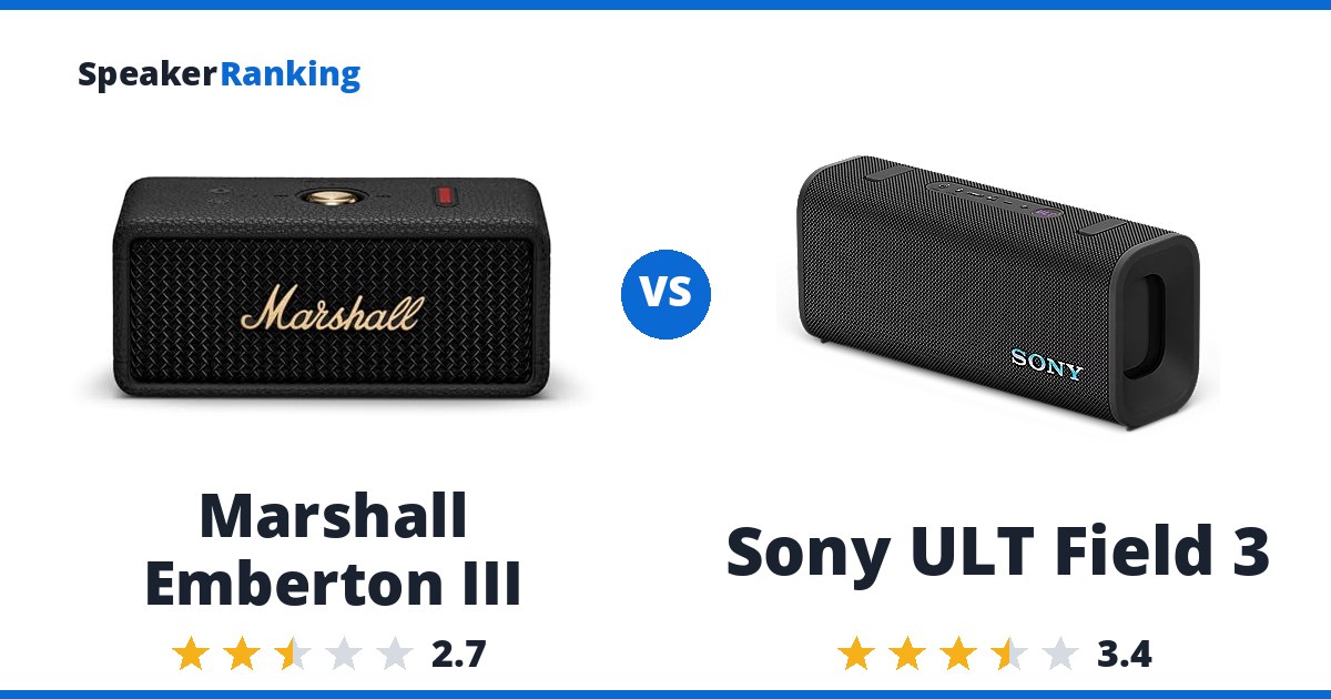 Marshall Emberton III vs Sony ULT Field 3