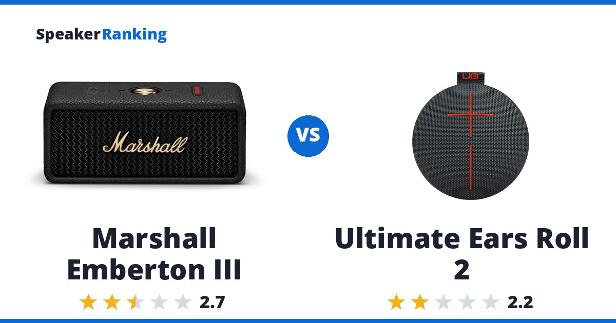 Marshall Emberton III vs Ultimate Ears Roll 2