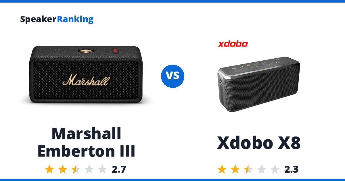 Marshall Emberton III vs Xdobo X8