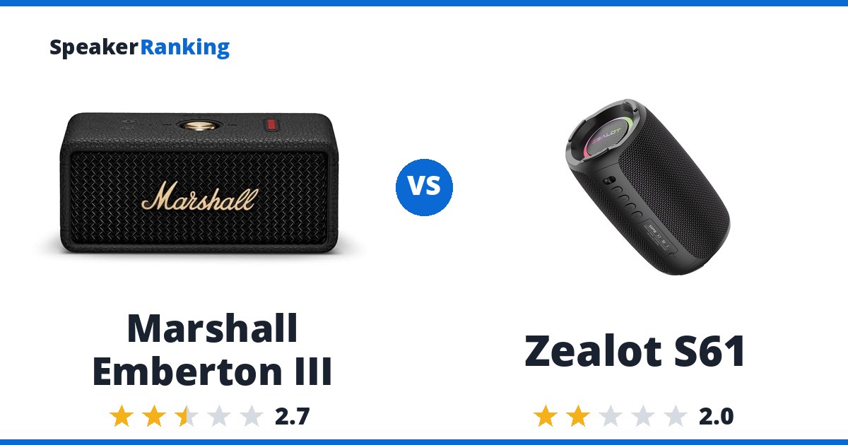 Marshall Emberton III vs Zealot S61