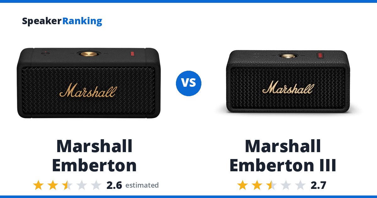 Marshall Emberton vs Marshall Emberton III