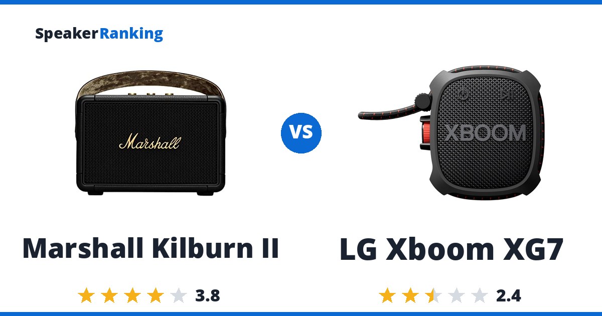 Marshall Kilburn II vs LG Xboom XG7
