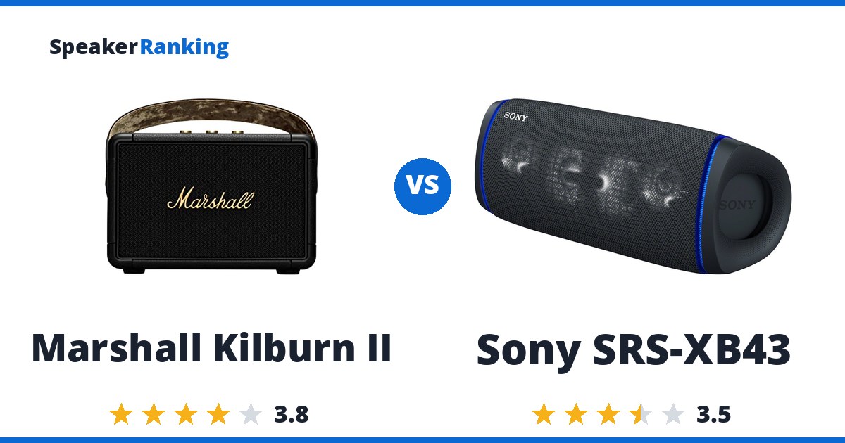 Marshall Kilburn II vs Sony SRS-XB43