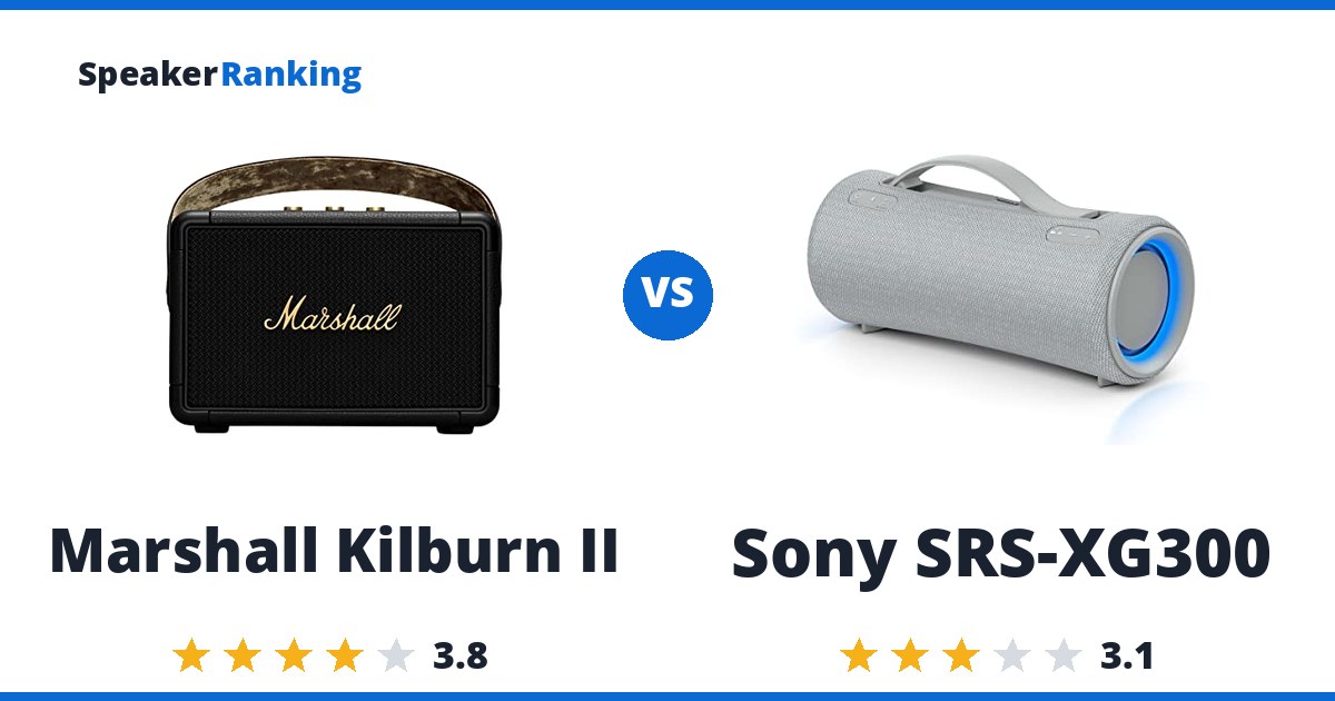 Marshall Kilburn II vs Sony SRS-XG300