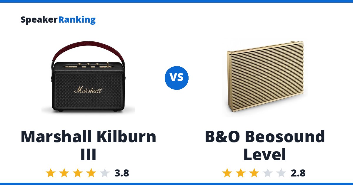 Marshall Kilburn III vs B&O Beosound Level