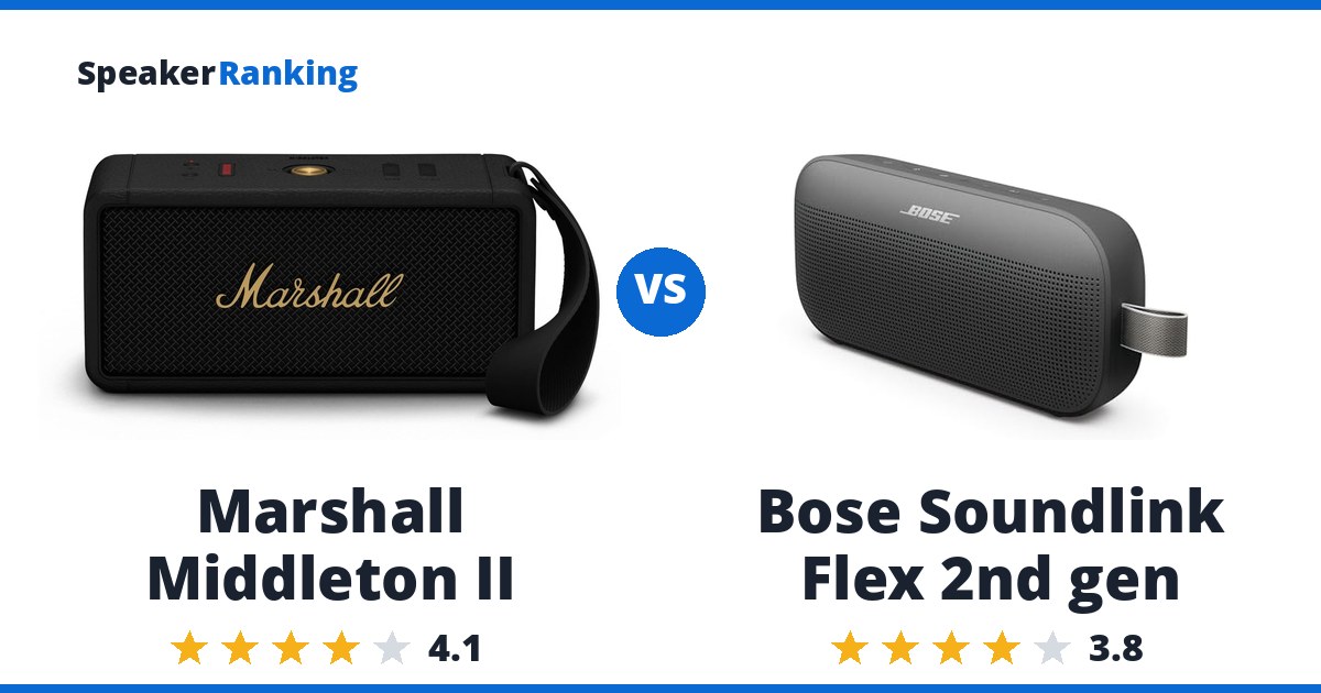 Marshall Middleton II vs Bose Soundlink Flex 2nd gen