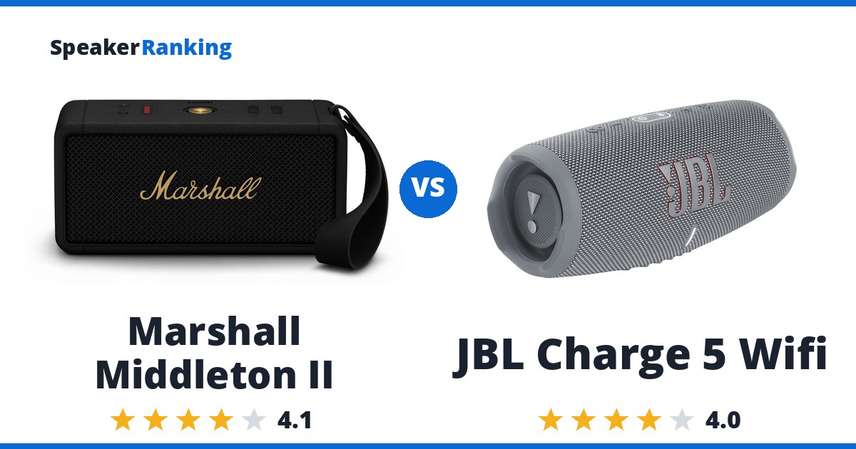 Marshall Middleton II vs JBL Charge 5 Wifi