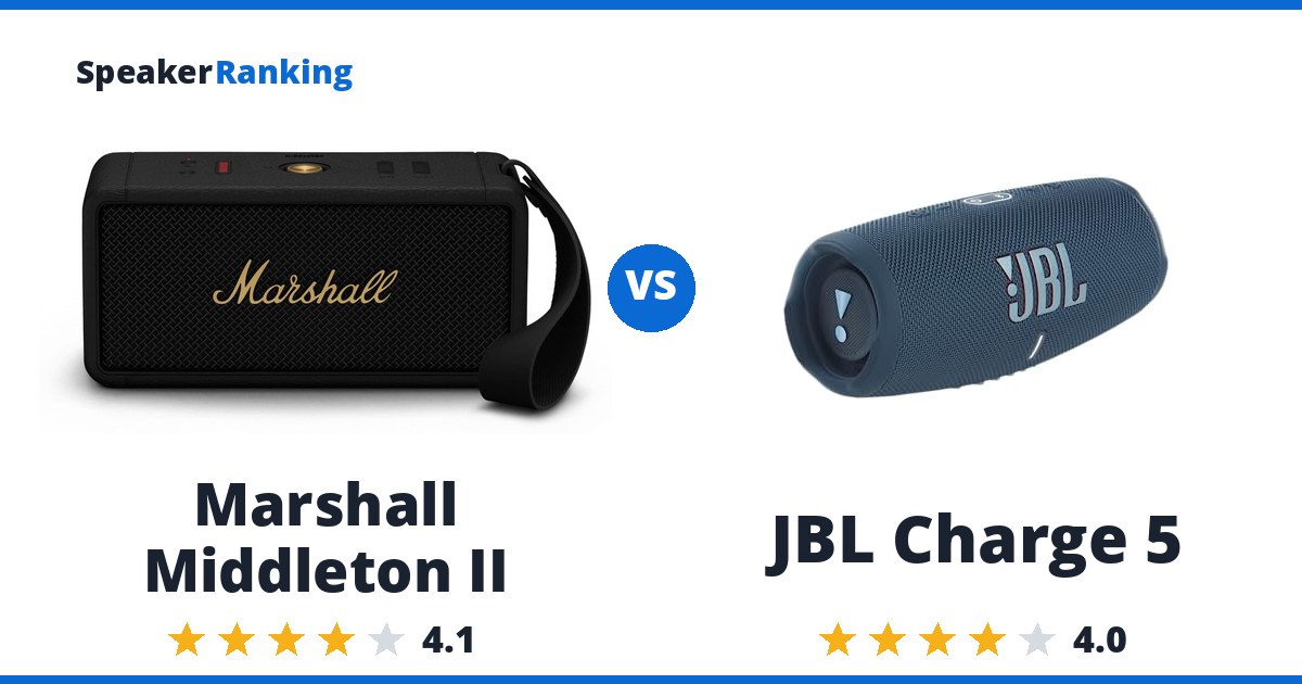 Marshall Middleton II vs JBL Charge 5
