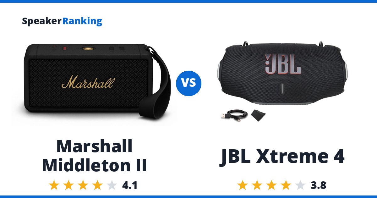 Marshall Middleton II vs JBL Xtreme 4