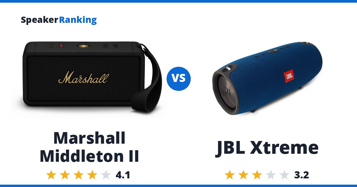 Marshall Middleton II vs JBL Xtreme