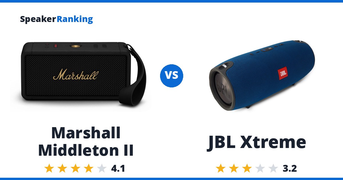 Marshall Middleton II vs JBL Xtreme