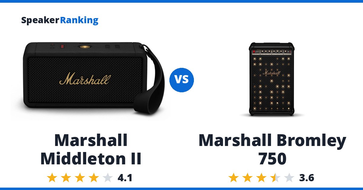Marshall Middleton II vs Marshall Bromley 750
