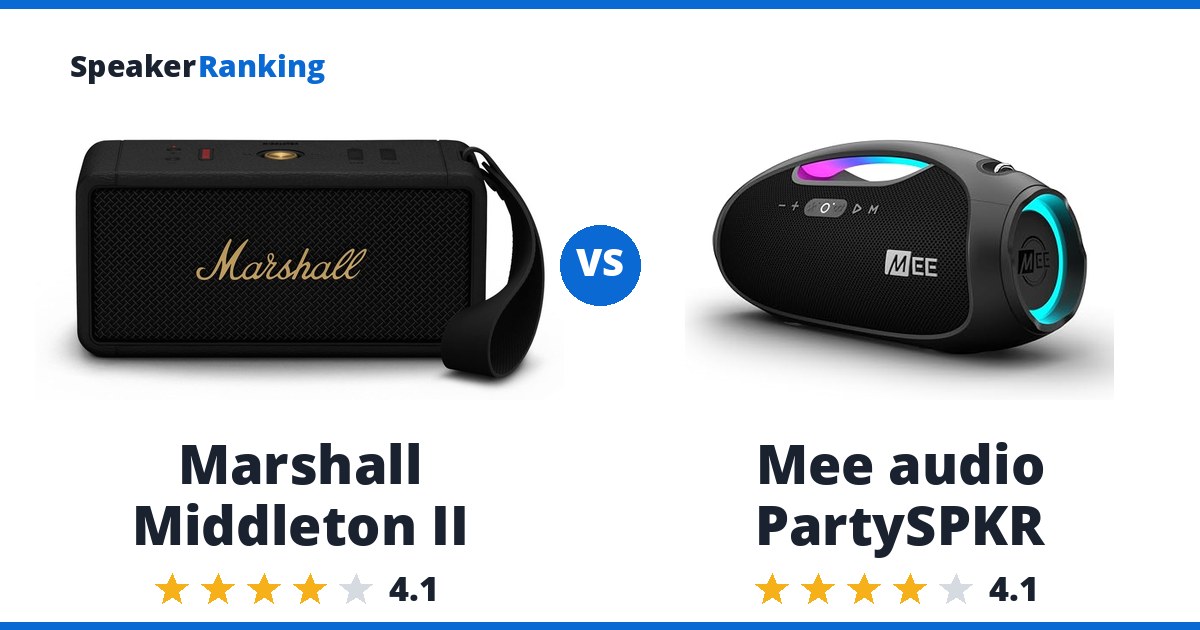 Marshall Middleton II vs Mee audio PartySPKR