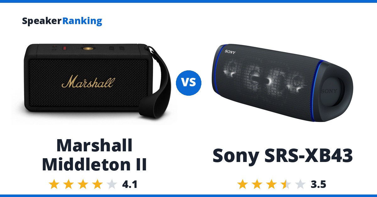 Marshall Middleton II vs Sony SRS-XB43