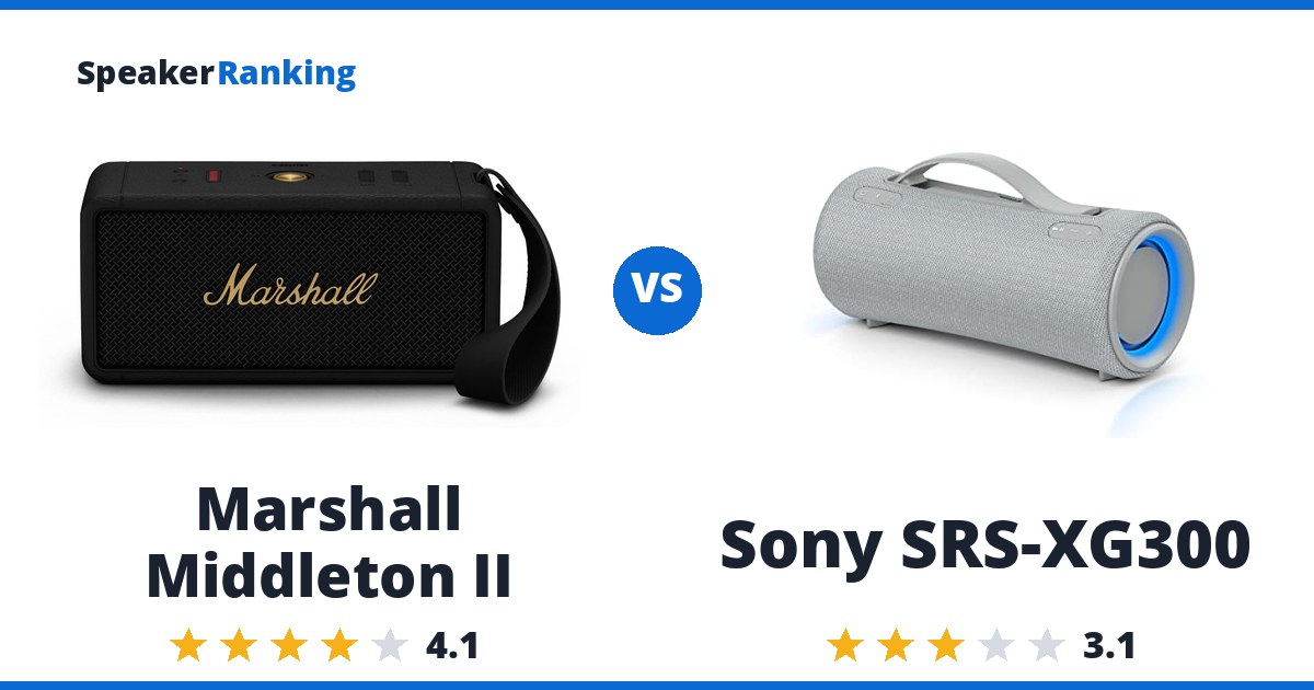 Marshall Middleton II vs Sony SRS-XG300