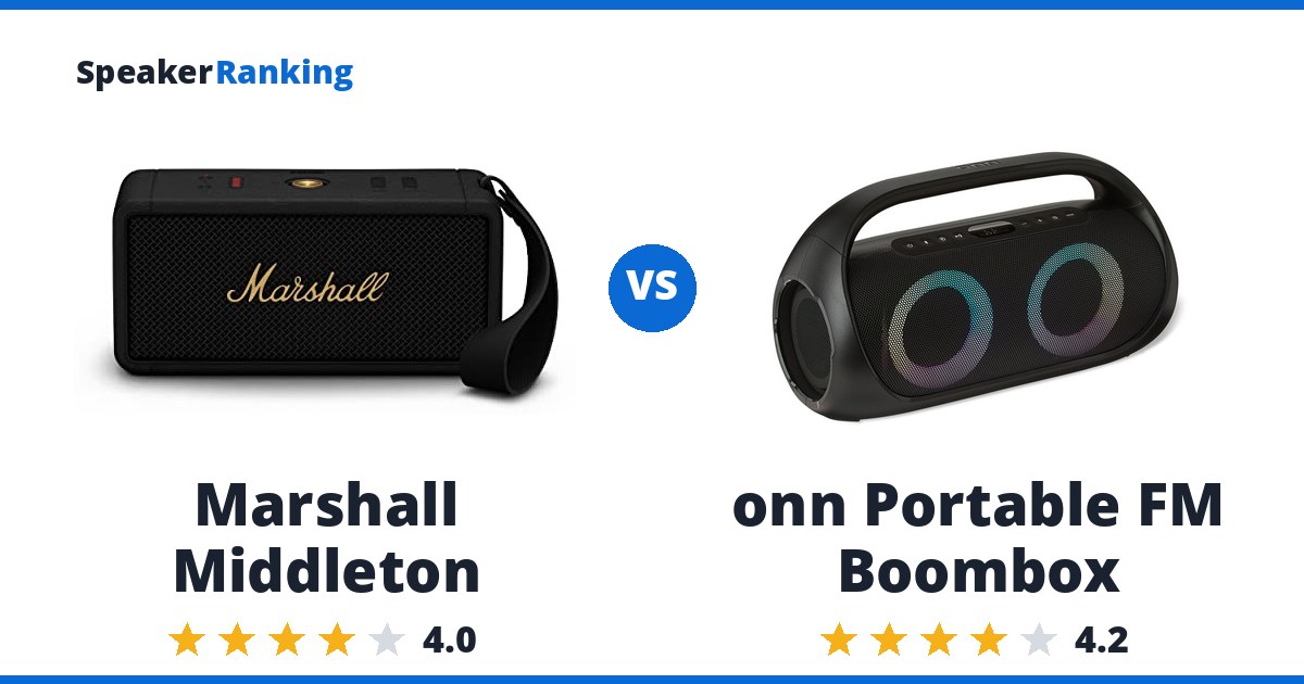 Marshall Middleton vs onn Portable FM Boombox
