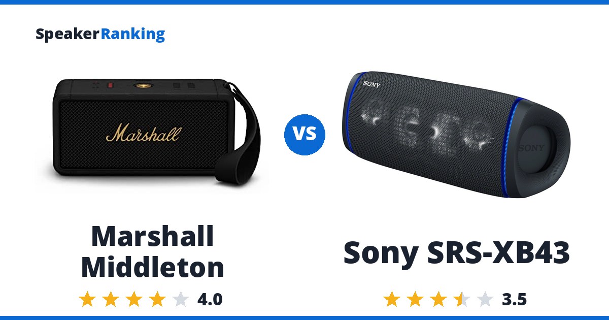 Marshall Middleton vs Sony SRS-XB43