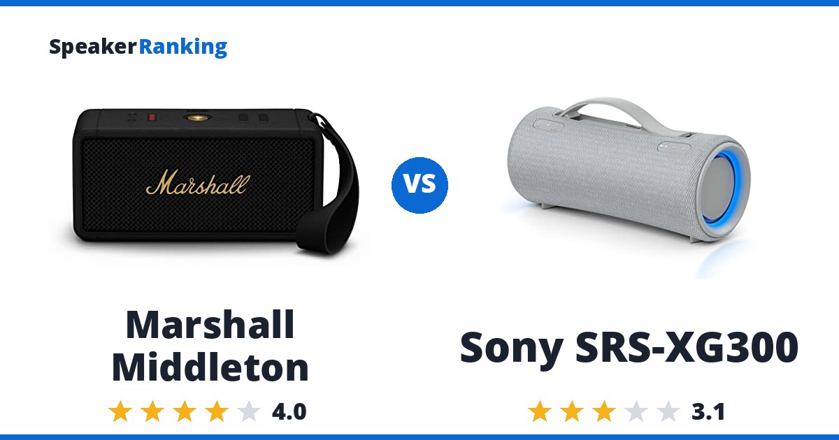Marshall Middleton vs Sony SRS-XG300