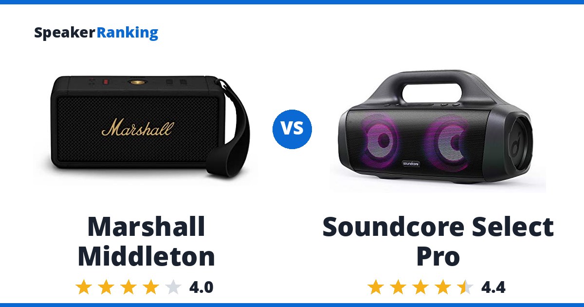 Marshall Middleton vs Soundcore Select Pro