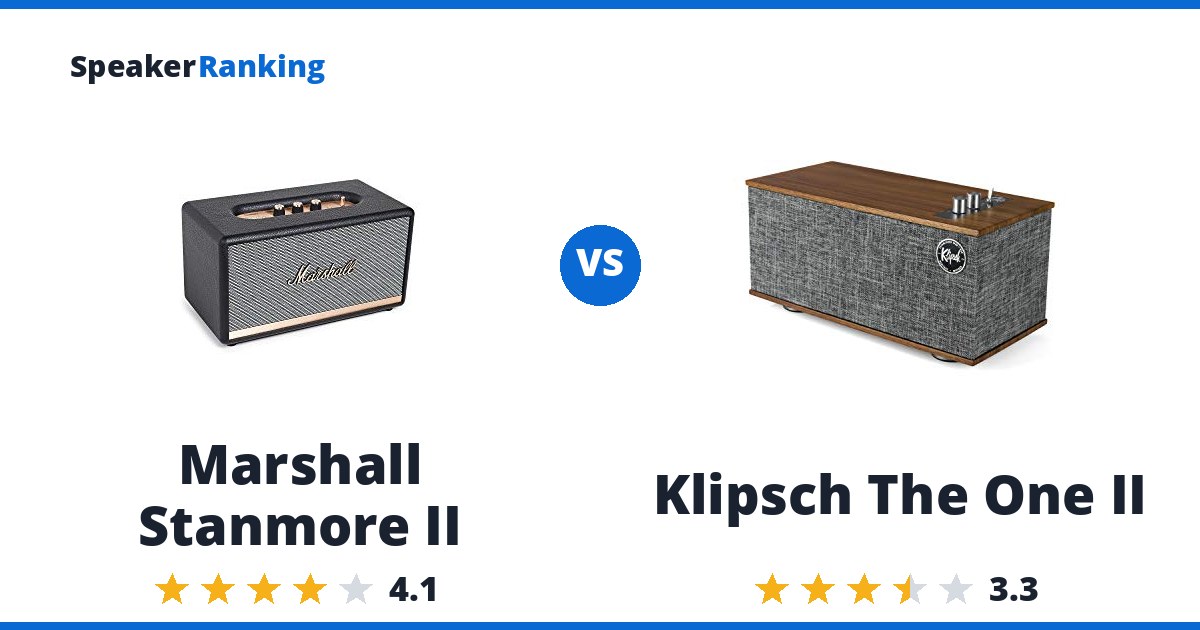 Marshall Stanmore II vs Klipsch The One II