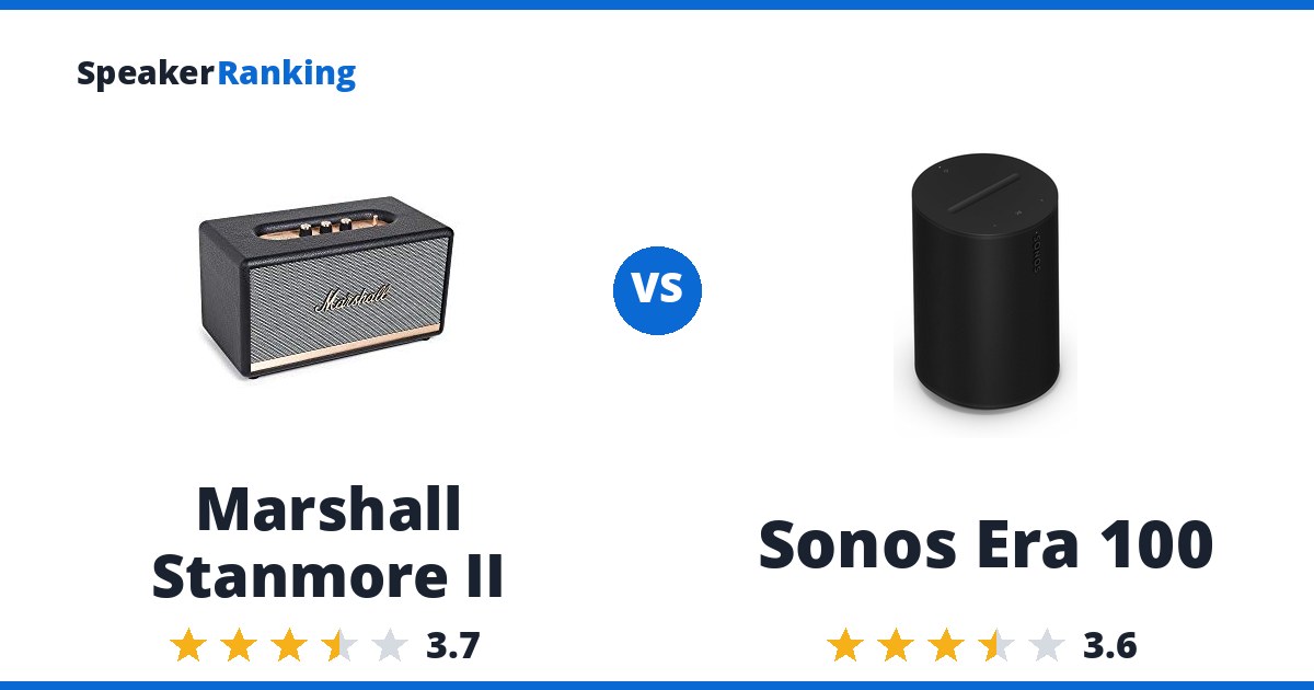 Marshall Stanmore II vs Sonos Era 100