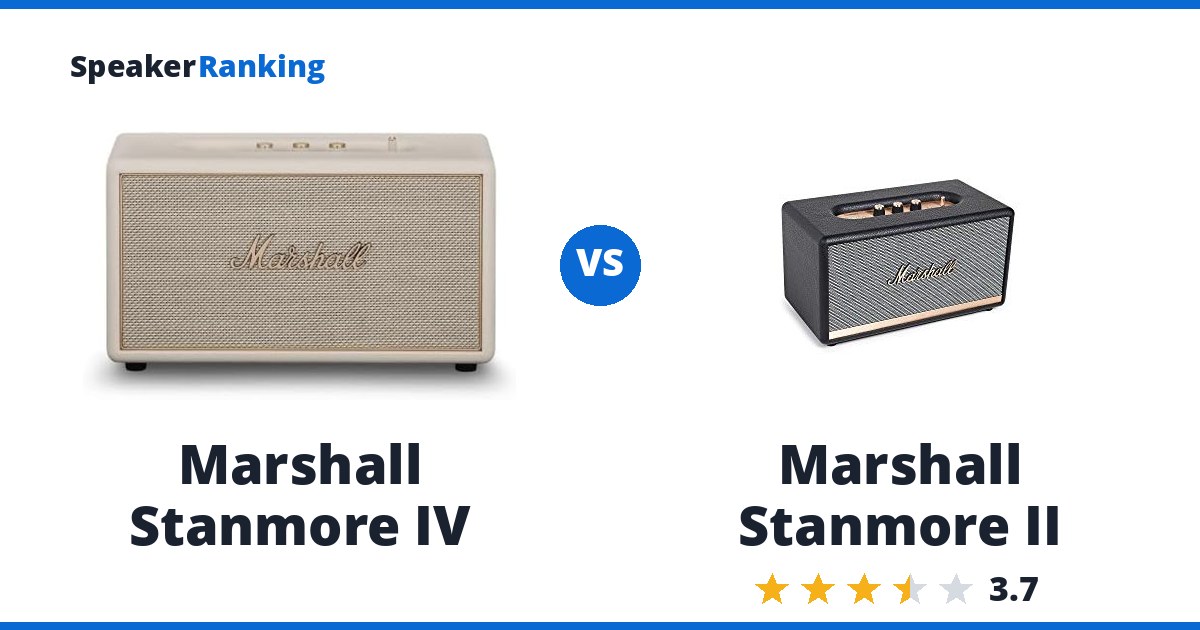 Marshall Stanmore IV vs Marshall Stanmore II