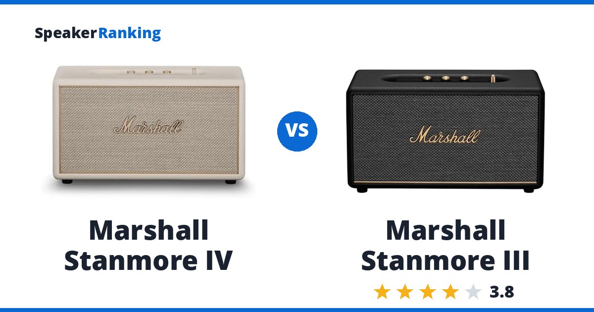 Marshall Stanmore IV vs Marshall Stanmore III