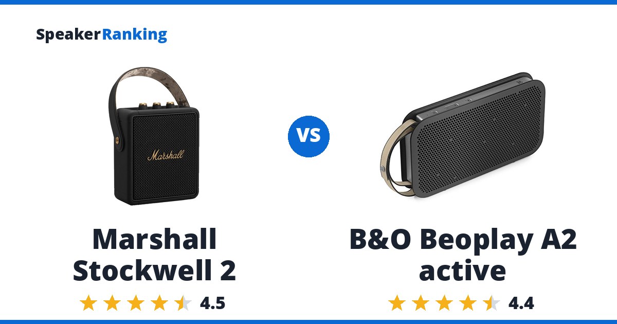 Marshall Stockwell 2 vs B&O Beoplay A2 active