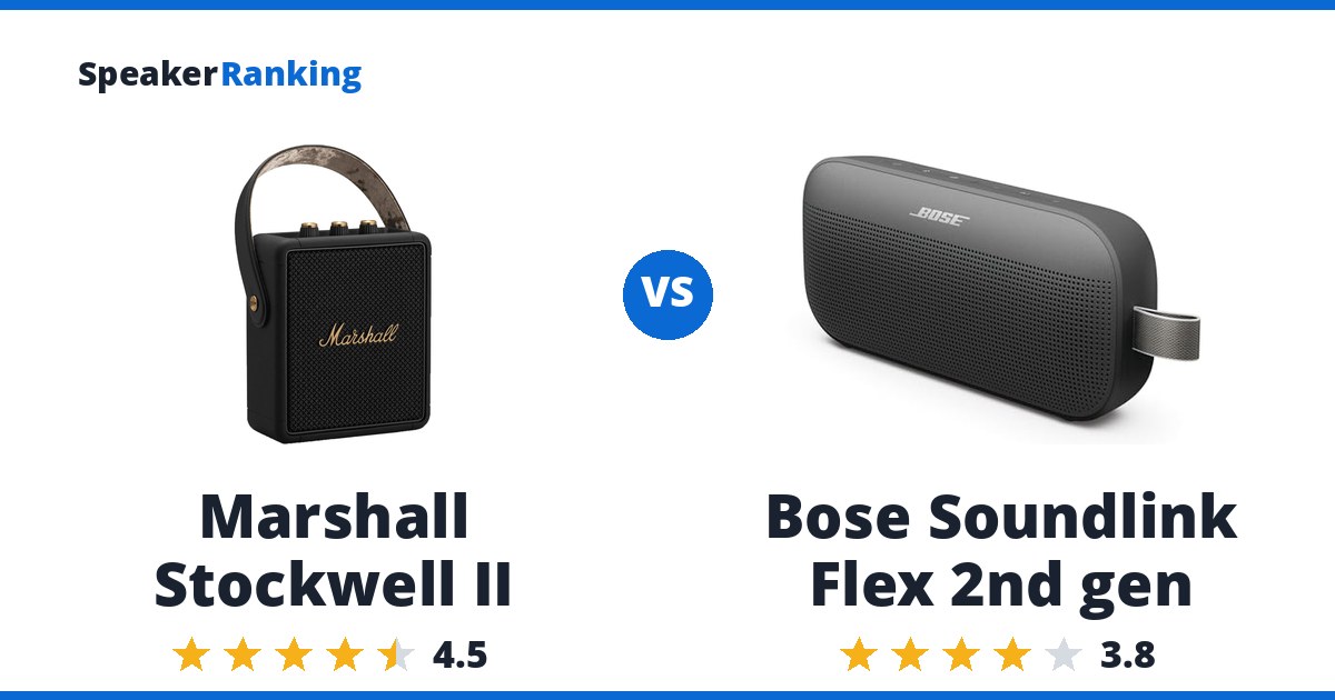 Marshall Stockwell II vs Bose Soundlink Flex 2nd gen