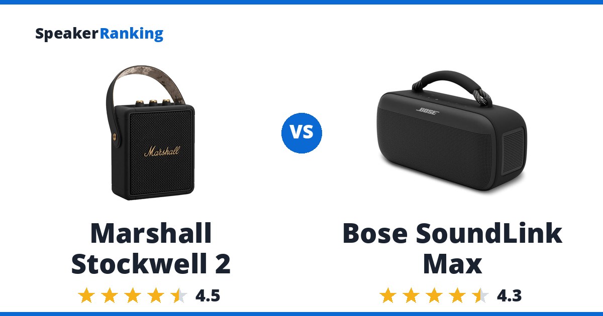 Marshall Stockwell 2 vs Bose SoundLink Max