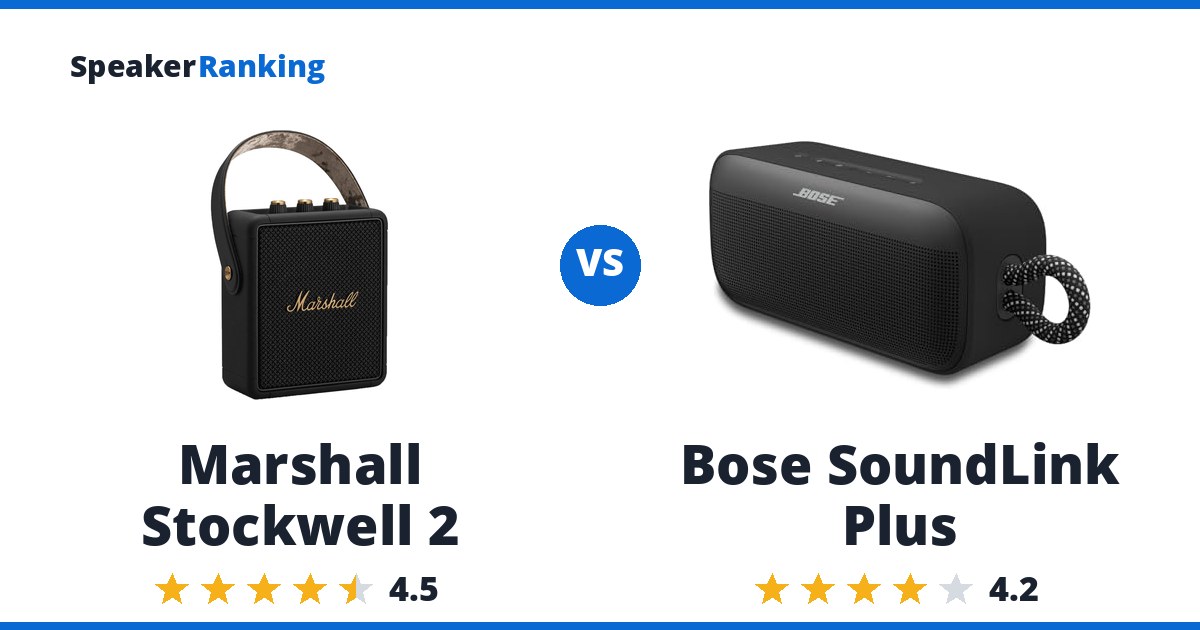 Marshall Stockwell 2 vs Bose SoundLink Plus
