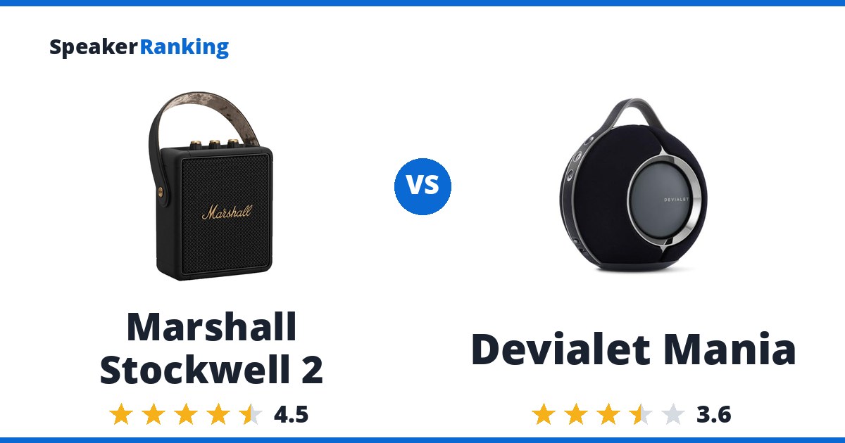 Marshall Stockwell 2 vs Devialet Mania