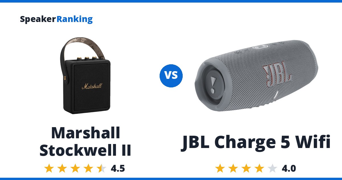Marshall Stockwell II vs JBL Charge 5 Wifi