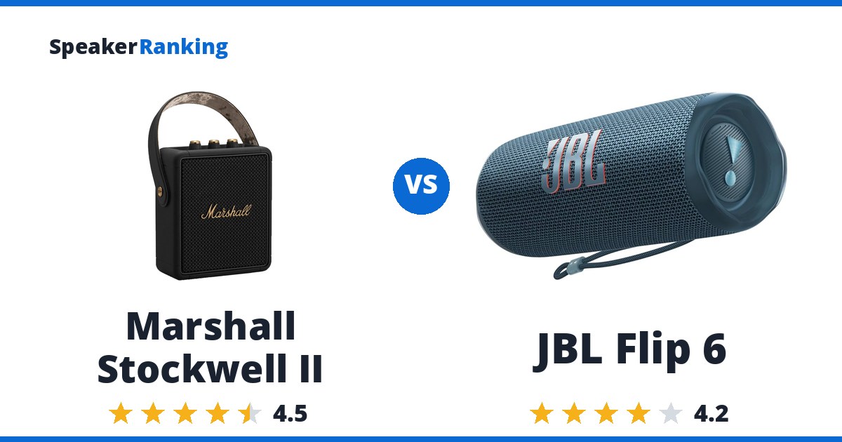 Marshall Stockwell II vs JBL Flip 6