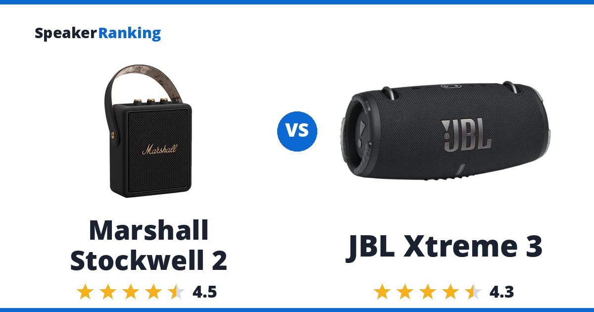 Marshall Stockwell 2 vs JBL Xtreme 3