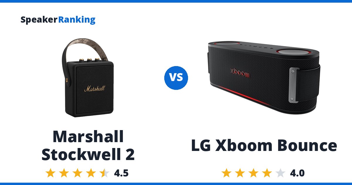 Marshall Stockwell 2 vs LG Xboom Bounce
