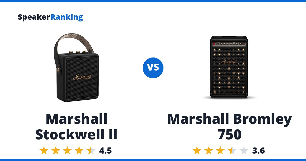 Marshall Stockwell II vs Marshall Bromley 750