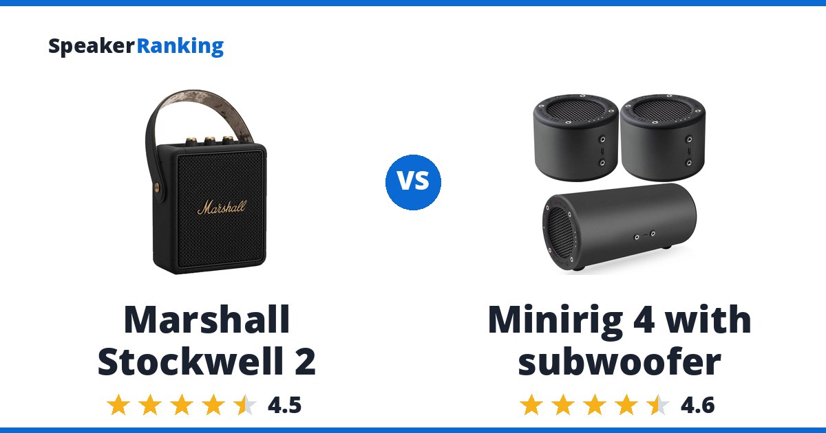 Marshall Stockwell 2 vs Minirig 4 with subwoofer