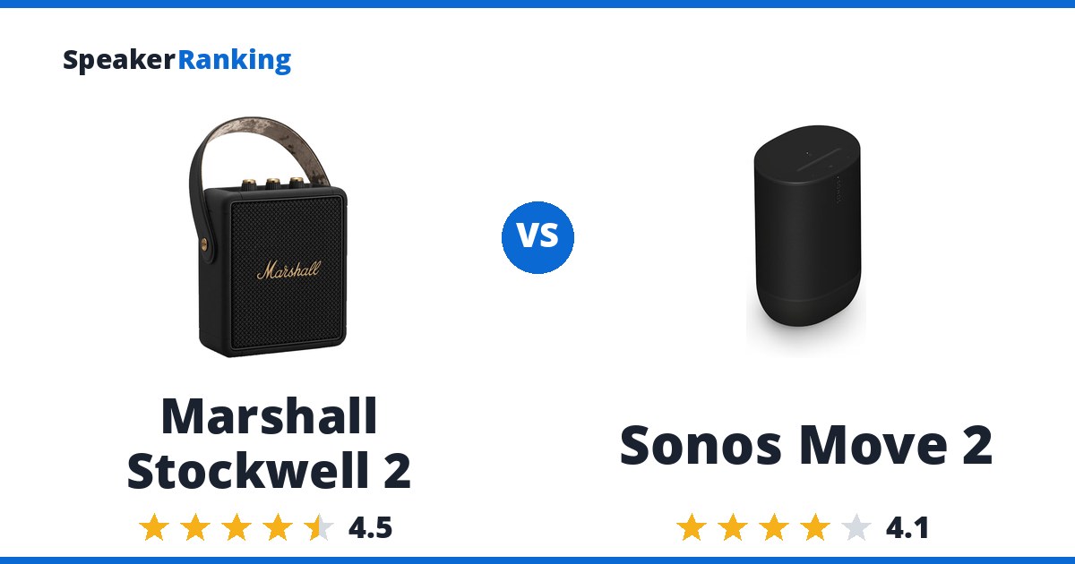 Marshall Stockwell 2 vs Sonos Move 2