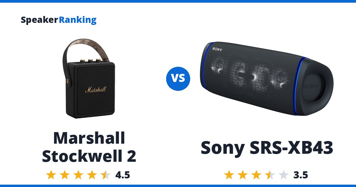 Marshall Stockwell 2 vs Sony SRS-XB43