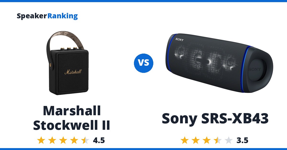 Marshall Stockwell II vs Sony SRS-XB43
