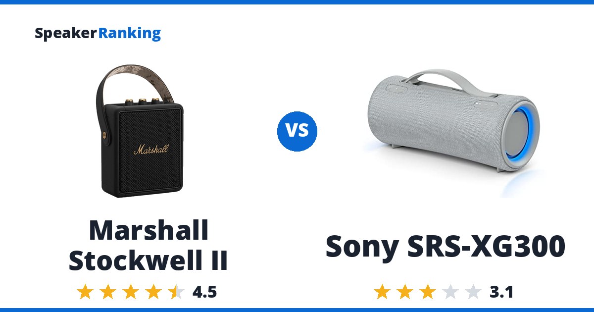 Marshall Stockwell II vs Sony SRS-XG300