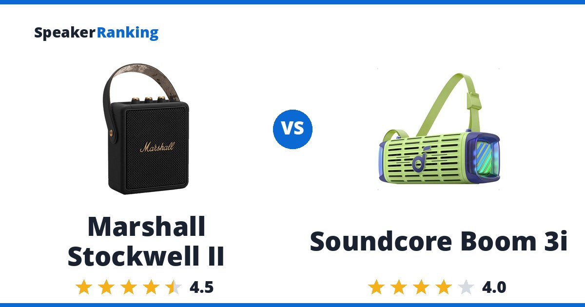 Marshall Stockwell II vs Soundcore Boom 3i