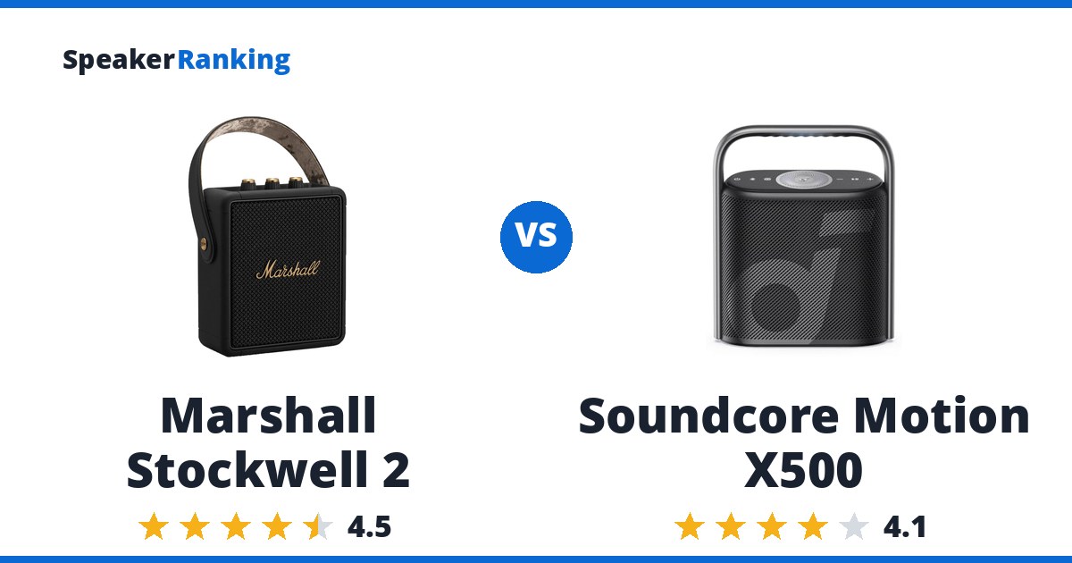 Marshall Stockwell 2 vs Soundcore Motion X500